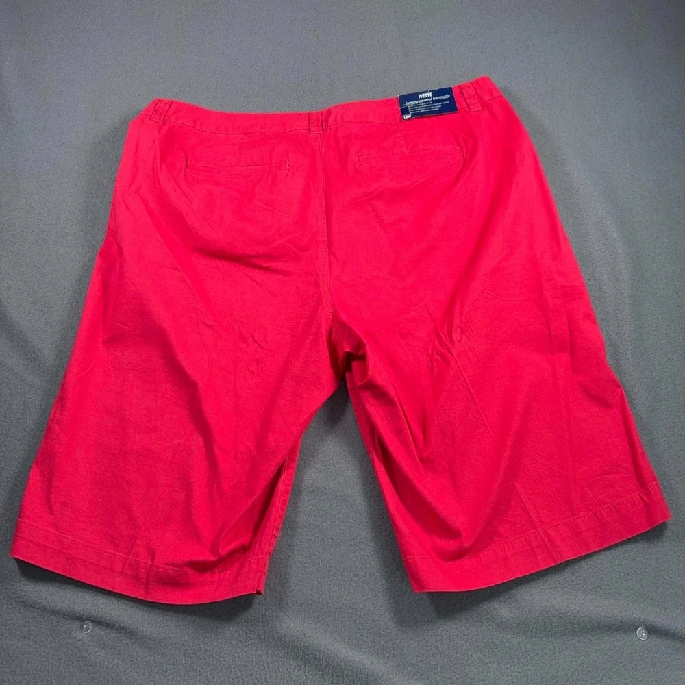 Bandolino Ivette Bermuda Shorts Womens‎ 16W Ruby Sky Tummy Control 39x13